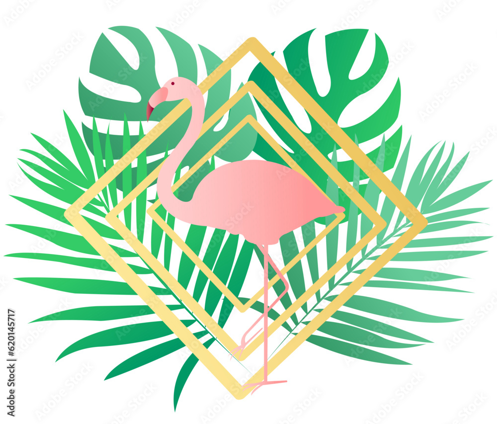 Obraz premium flamingo illustration