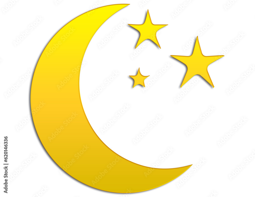 moon and stars on transparent background moon and stars on transparent background