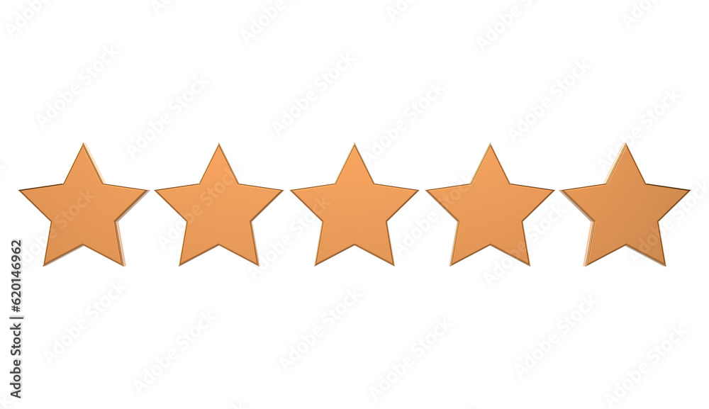 3d stars on transparent background 3d stars on transparent background