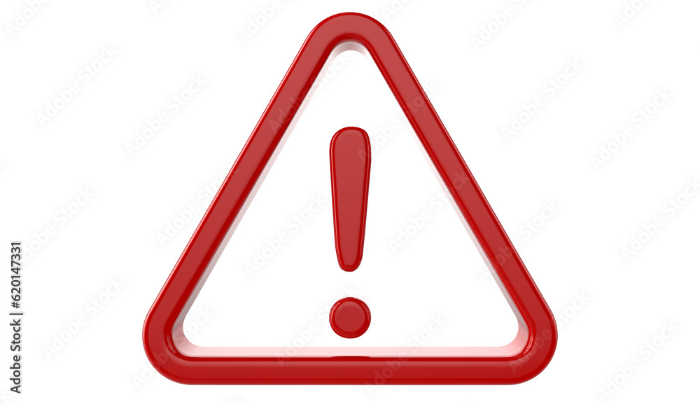 exclamation mark - Warning sign on transparent background exclamation mark - Warning sign on transparent background