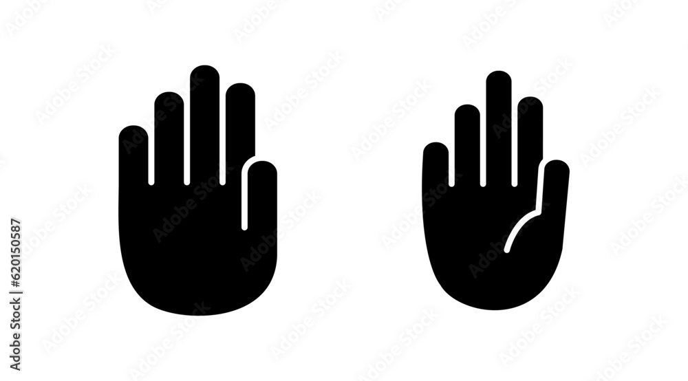 Hand icon vector. hand symbols. palm Hand icon vector. hand symbols. palm
