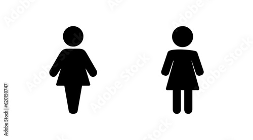Female icon vector. toilet icon. restroom sign. gender