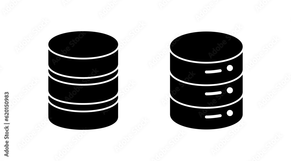Database icon vector. server icon. storage Database icon vector. server icon. storage