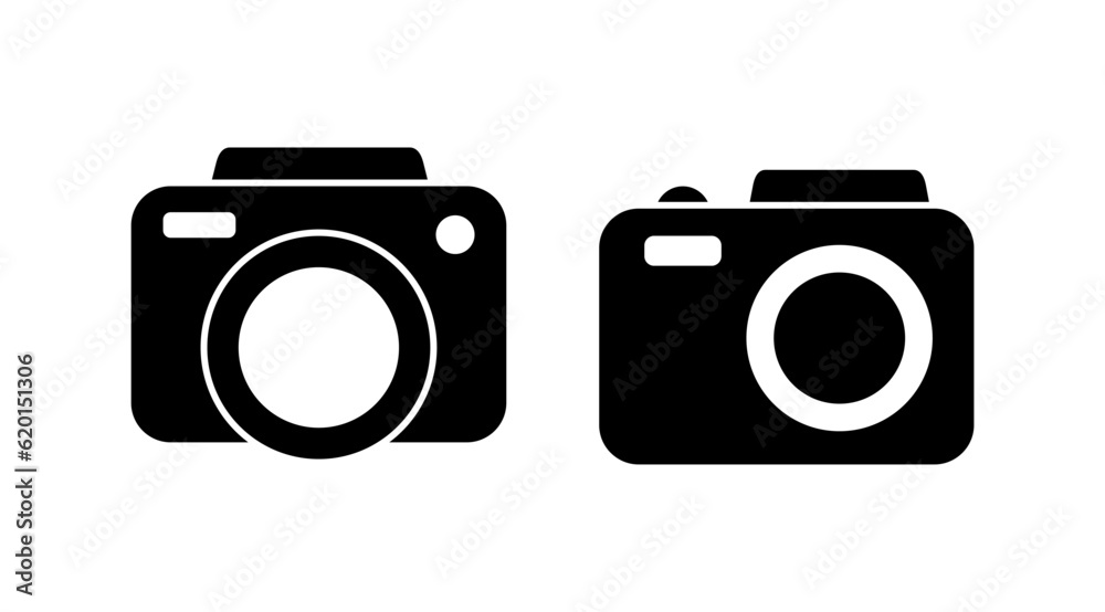Camera Icon in trendy flat style isolated. Camera symbol web site design Camera Icon in trendy flat style isolated. Camera symbol web site design