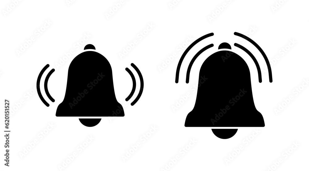 Bell Icon vector in trendy flat style isolated. Notification symbol web site design Bell Icon vector in trendy flat style isolated. Notification symbol web site design