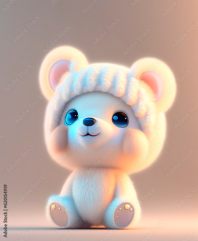 AI generation bear cute 3D