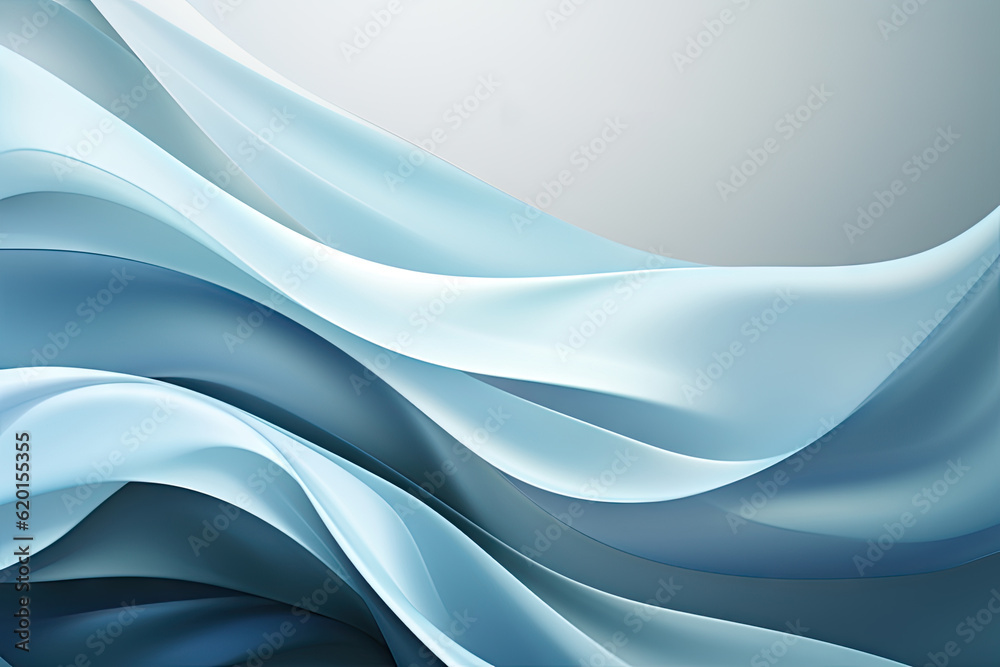 Fototapeta premium an abstract blue wave background. business background.
