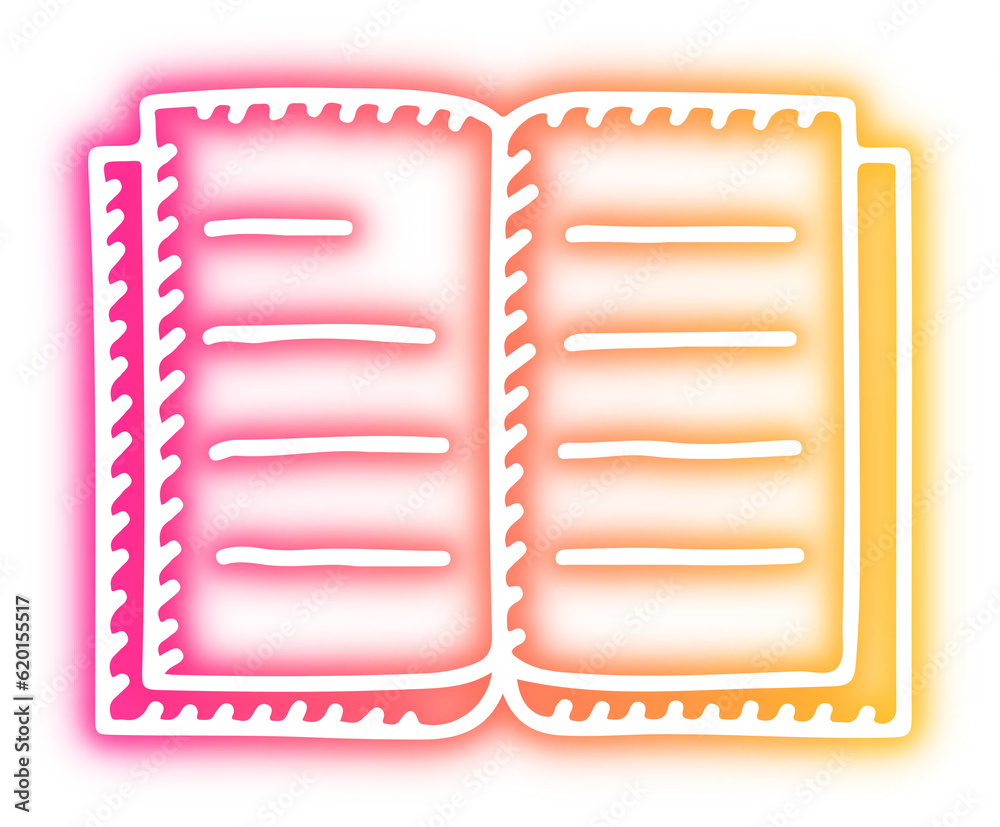 Obraz premium Set of school neon