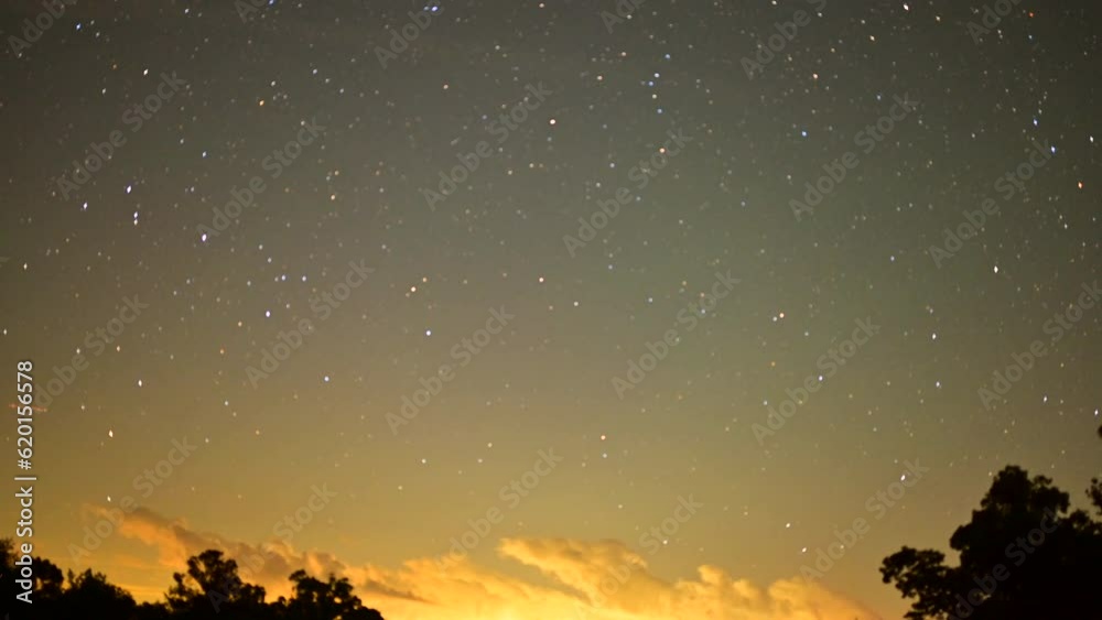 Rising Milky Way on spring night, time lapse Rising Milky Way on spring night, time lapse