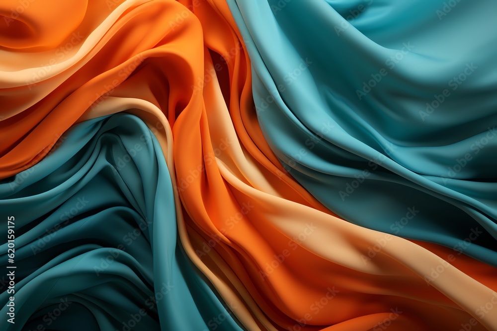 vibrant flowing cloth fabric background