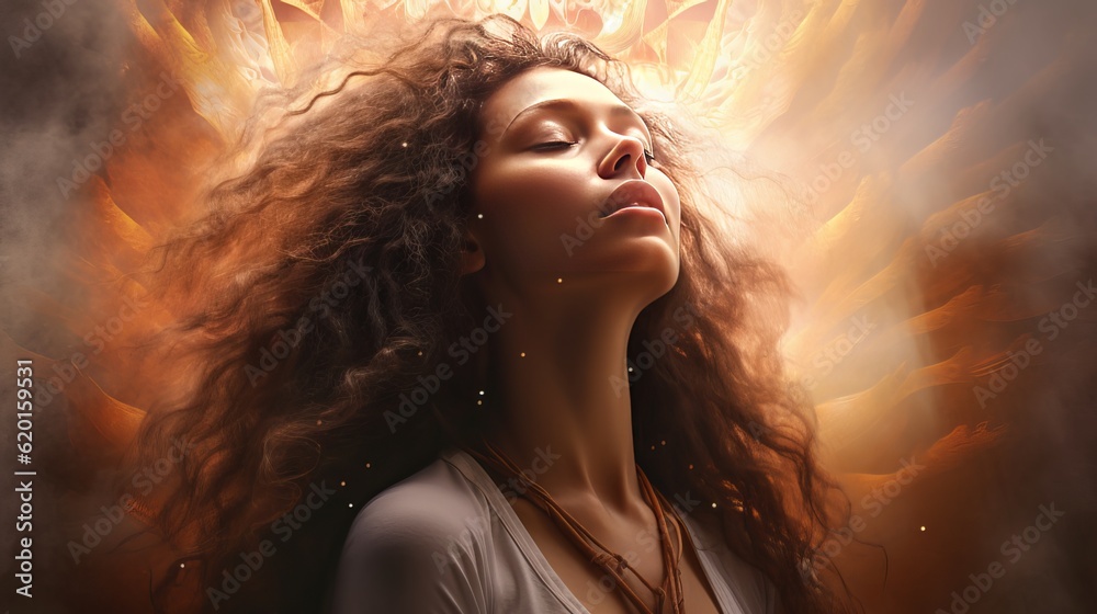 a painting of a woman with her eyes closed a painting of a woman with her eyes closed