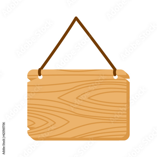Wooden Board Sign Illustration