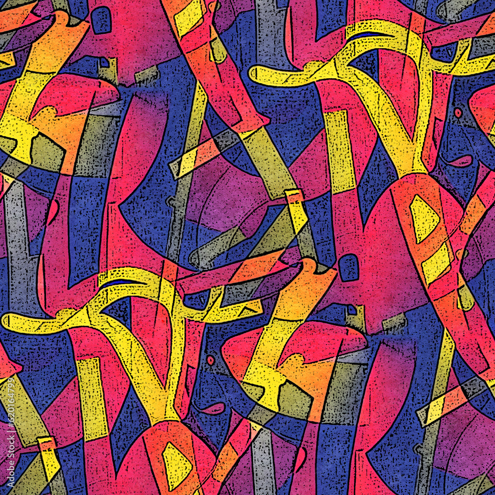 Abstract seamless pattern with acrylic painting Abstract seamless pattern with acrylic painting