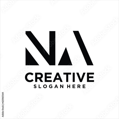 NA ,AN ,N ,A Abstract Letters Logo Monogram
Keywords: