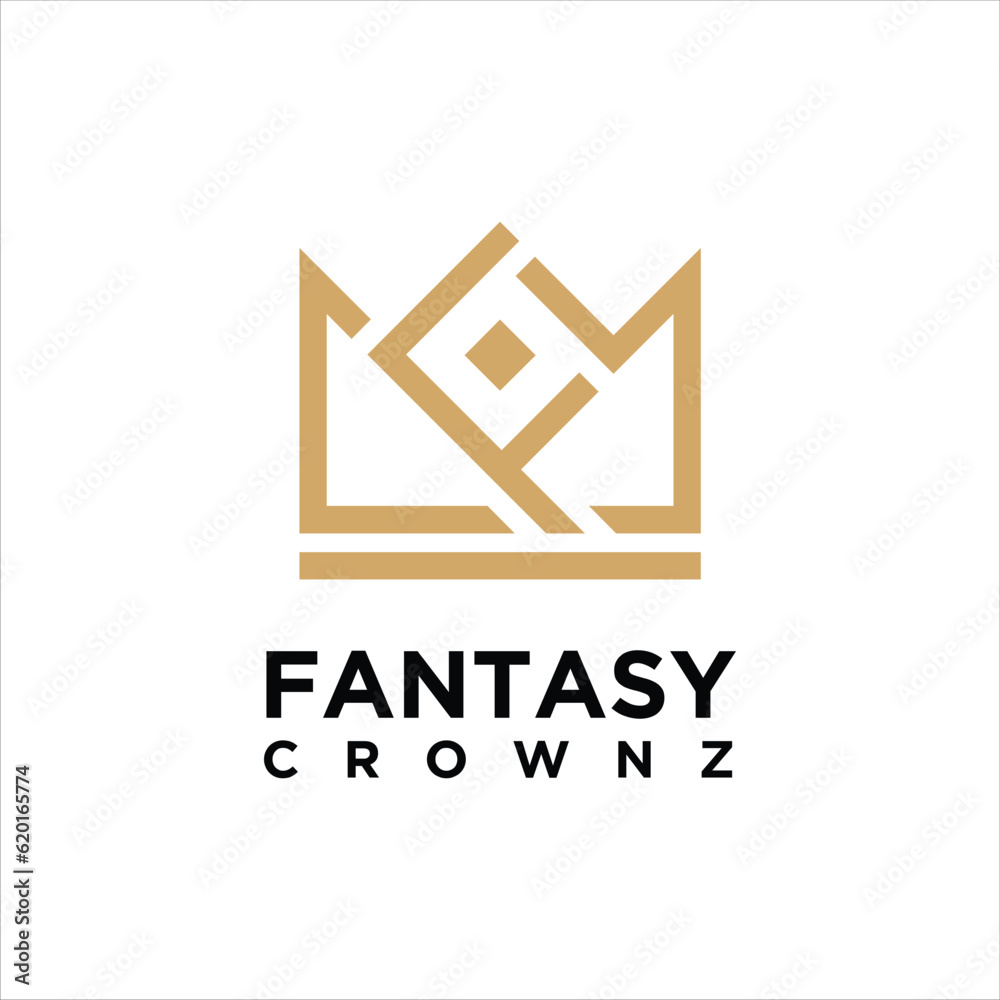 Obraz premium Crown Logo Design Template Element