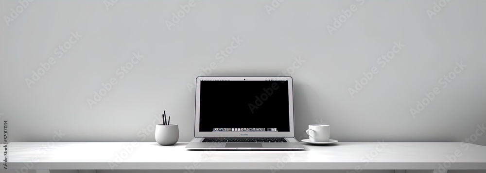 laptop on a desk laptop on a desk