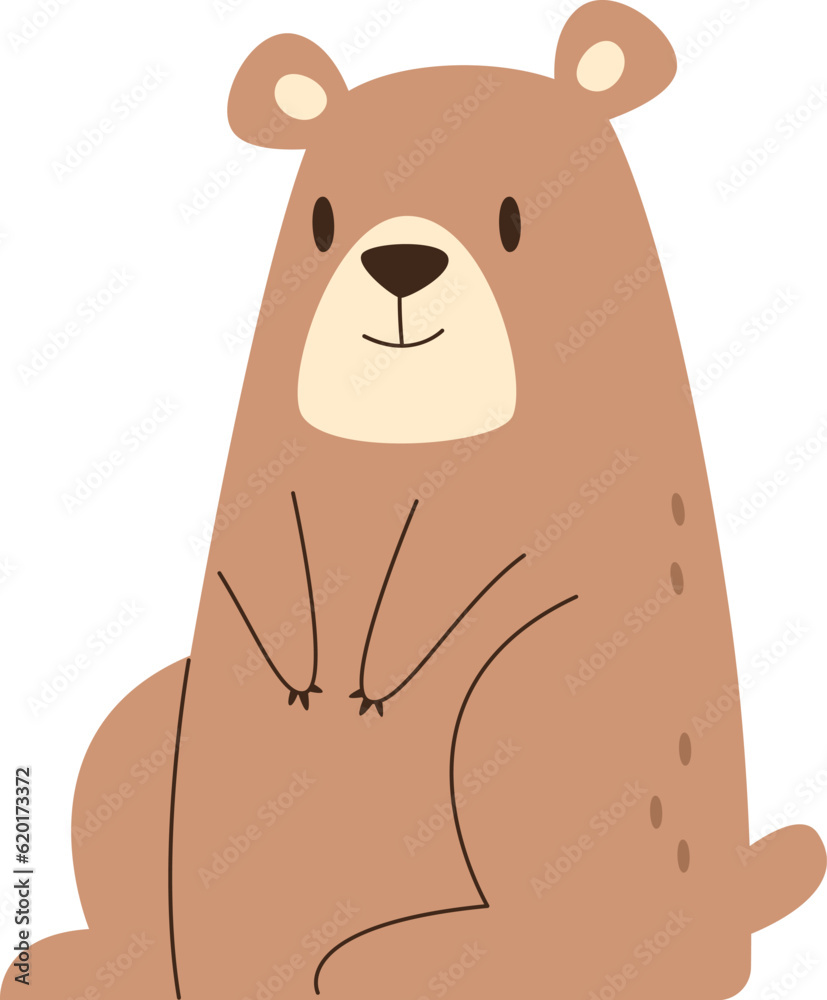 Obraz premium Sitting Bear Animal