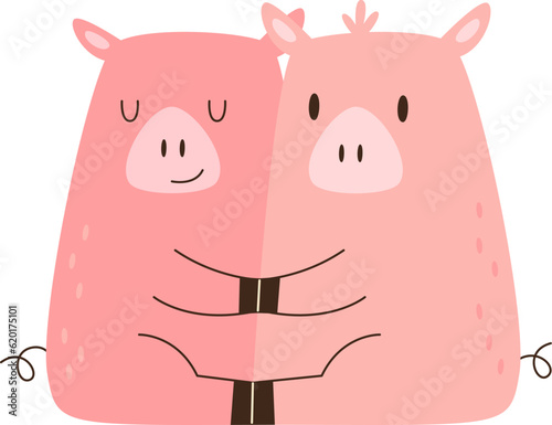 Pigs Couple Animal