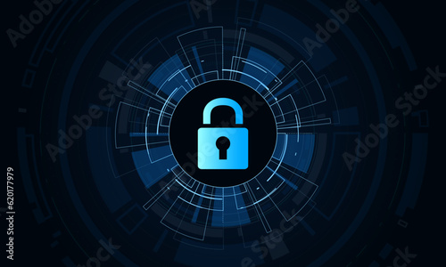 Cyber security technology concept , Shield With Keyhole icon with world map background , personal data , vector illustration.	
