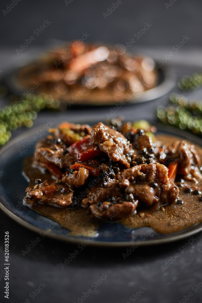 Stir Fried Pork with Black Pepper