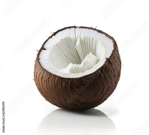 Tropical Coconut Delight isolated on white