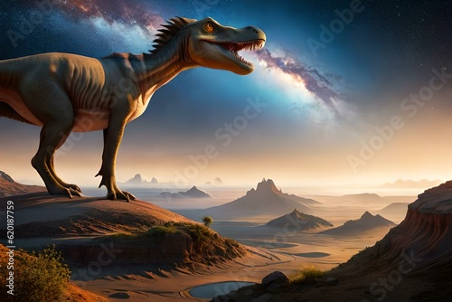 tyrannosaurus rex 3d render © chathil