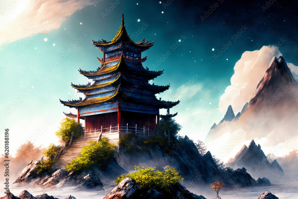 Traditional Chinese Ancient Architecture Scenery Wallpaper