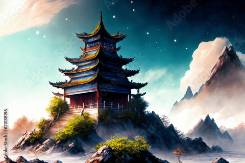 Traditional Chinese Ancient Architecture Scenery Wallpaper