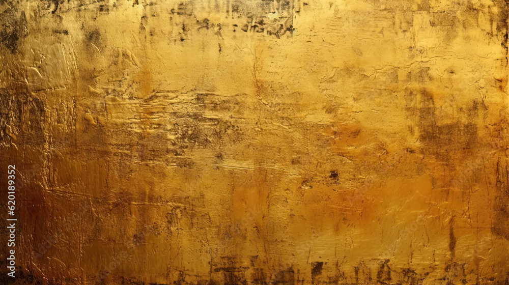 Closeup golden and vintage wall for banner