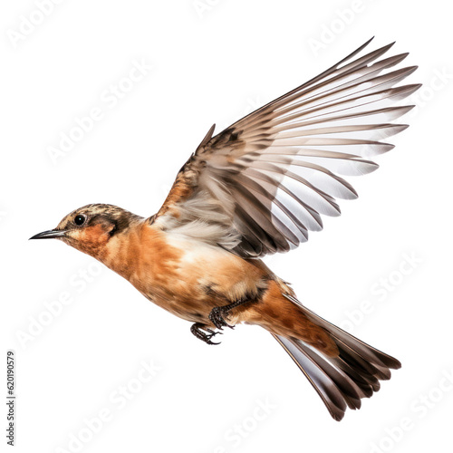 bird in flight isolated on transparent background cutout