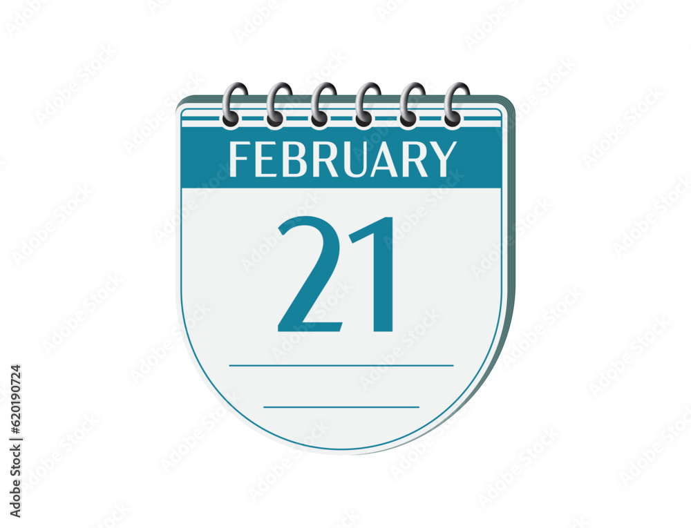 21 february retro events calendar page vector. Old style calendar, date appointment, schedule, business planner, event reminder illustration. Abstract three dimensional vintage style calendar. 21 february retro events calendar page vector. Old style calendar, date appointment, schedule, business planner, event reminder illustration. Abstract three dimensional vintage style calendar.