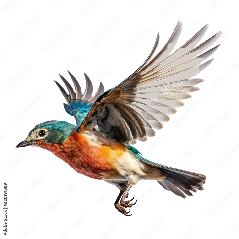 Fototapeta premium bird of paradise isolated on transparent background cutout