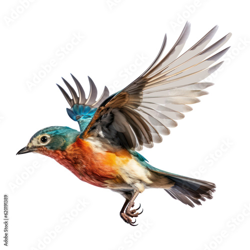 bird of paradise isolated on transparent background cutout