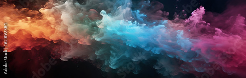 colorful_powder_smoke_on_black_background