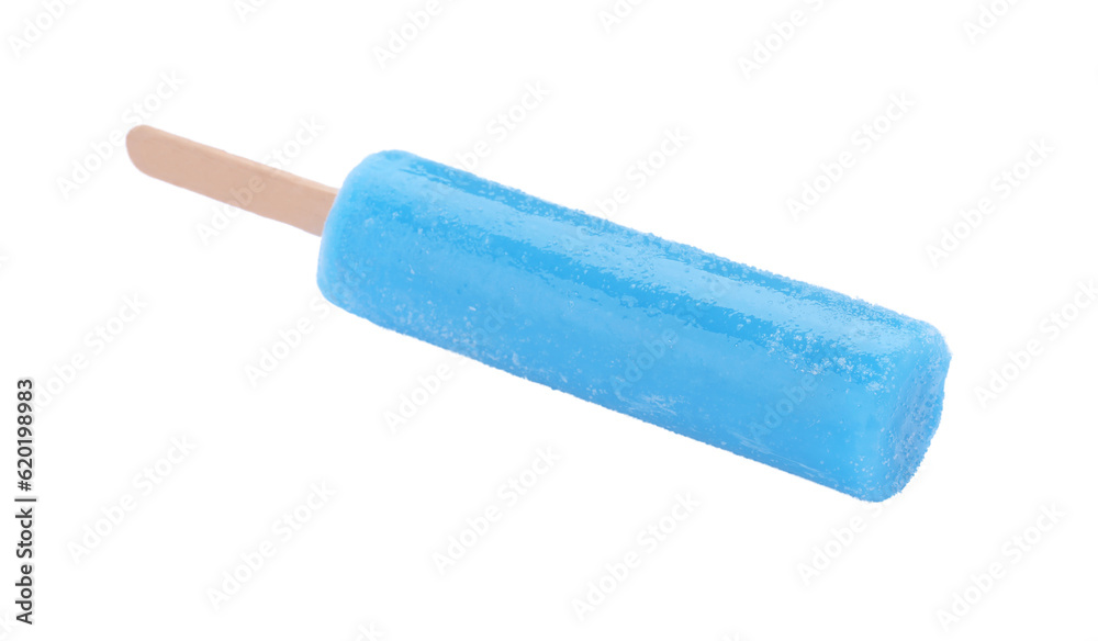 Delicious ice pop on white background. Fruit popsicle Delicious ice pop on white background. Fruit popsicle