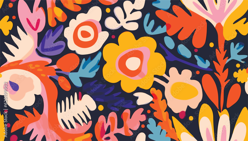 Artistic hand drawn floral mixed ethno style ornament pattern. Abstract trendy colorful print. Fashionable vector template for your design. Artistic hand drawn floral mixed ethno style ornament pattern. Abstract trendy colorful print. Fashionable vector template for your design.