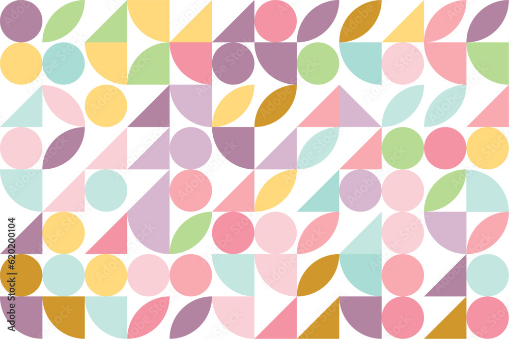Colorful abstract geometric pattern, bauhaus style design, graphic modern print Colorful abstract geometric pattern, bauhaus style design, graphic modern print