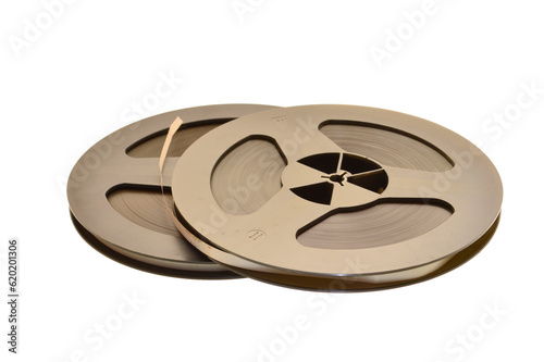 Canvas-taulu audio tape isolated on white background