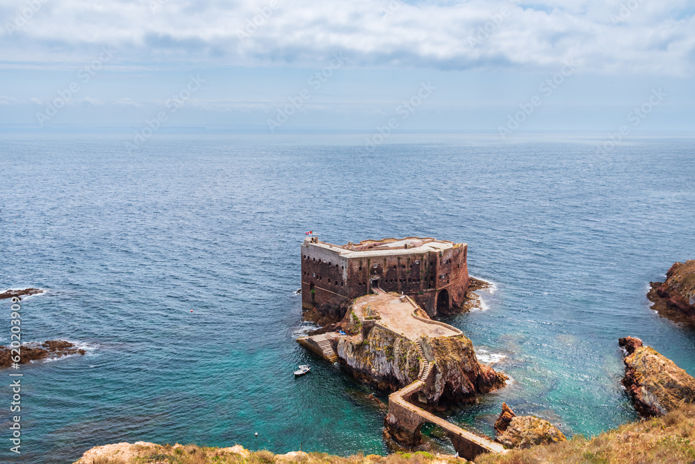 Berlengas Fortress or Fort of Saint John the Baptist, in the Berlengas archipelago, Portugal.