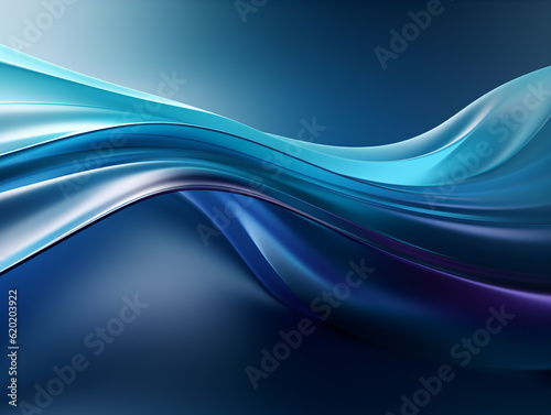 Captivating Blue Abstract Background Evoking Serenity and Inspiration Technology Concept Generative ai