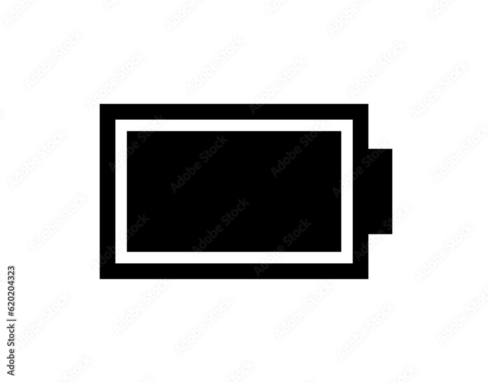 Vector battery icon. High quality black style vector icon. Baterry charge indicator. Full batery level, energy, charging. Power high status batteries logo. Vector battery icon. High quality black style vector icon. Baterry charge indicator. Full batery level, energy, charging. Power high status batteries logo.