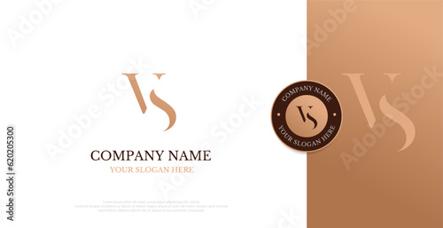 Initial VS Logo Design Vector 