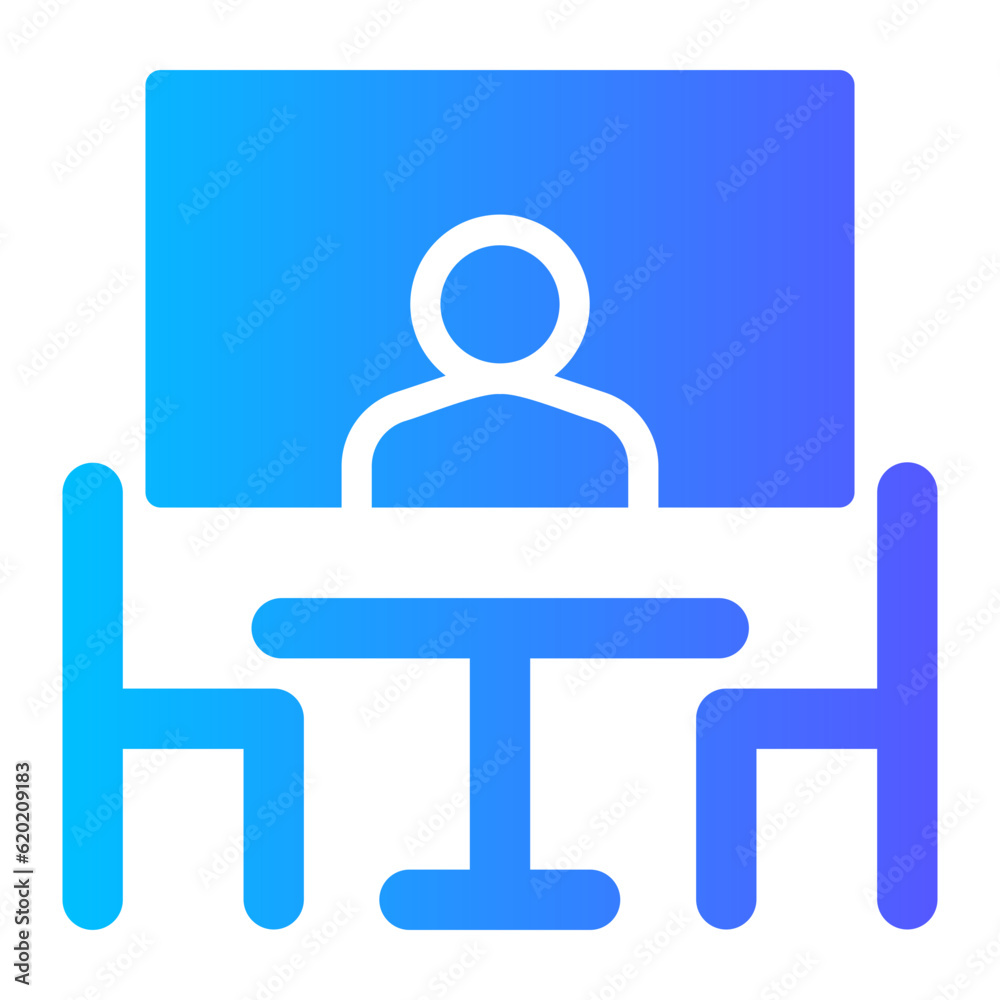 video conference gradient icon video conference gradient icon