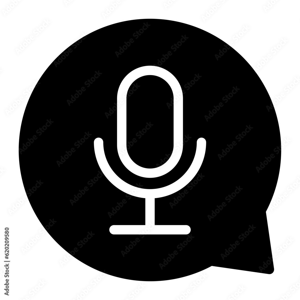 microphone glyph icon microphone glyph icon