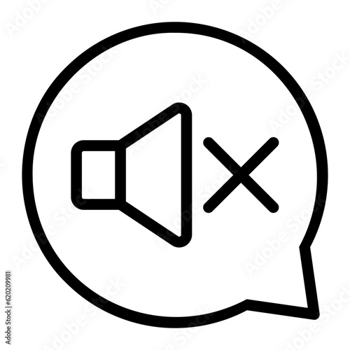mute line icon