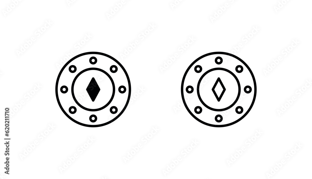 Poker icon design with white background stock illustration Poker icon design with white background stock illustration