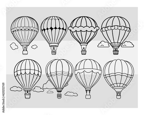 hot air balloon svg | hot air balloon svg cutting file | hot air balloon silhouette | fire balloon svg | Balloon Rides Svg | hot air balloon Cartoon | Balloon | hot air balloon | Balloon Silhouette