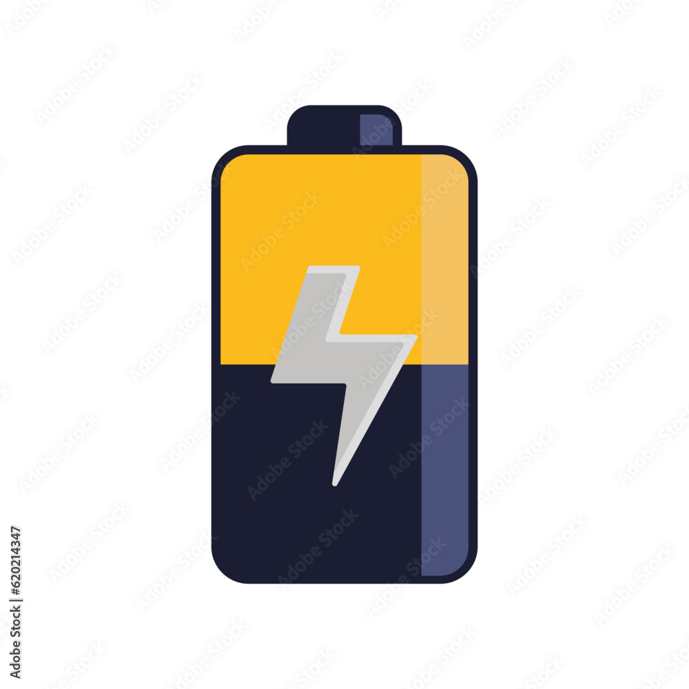 Battery icon vector on trendy design Battery icon vector on trendy design