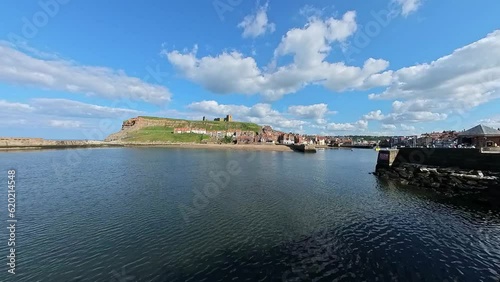 Wallpaper Mural Push in shot towards Whitby Harbour on the North Yorkshire Coast. Captured on a bright and sunny summer evening Torontodigital.ca