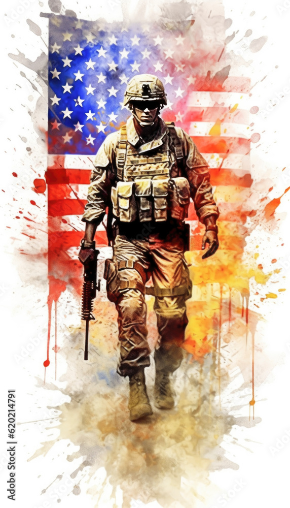 USA theme stock photo for use on Memorial day, Veterans day, Independence day and 4th of July. Generative AI illustrations USA theme stock photo for use on Memorial day, Veterans day, Independence day and 4th of July. Generative AI illustrations